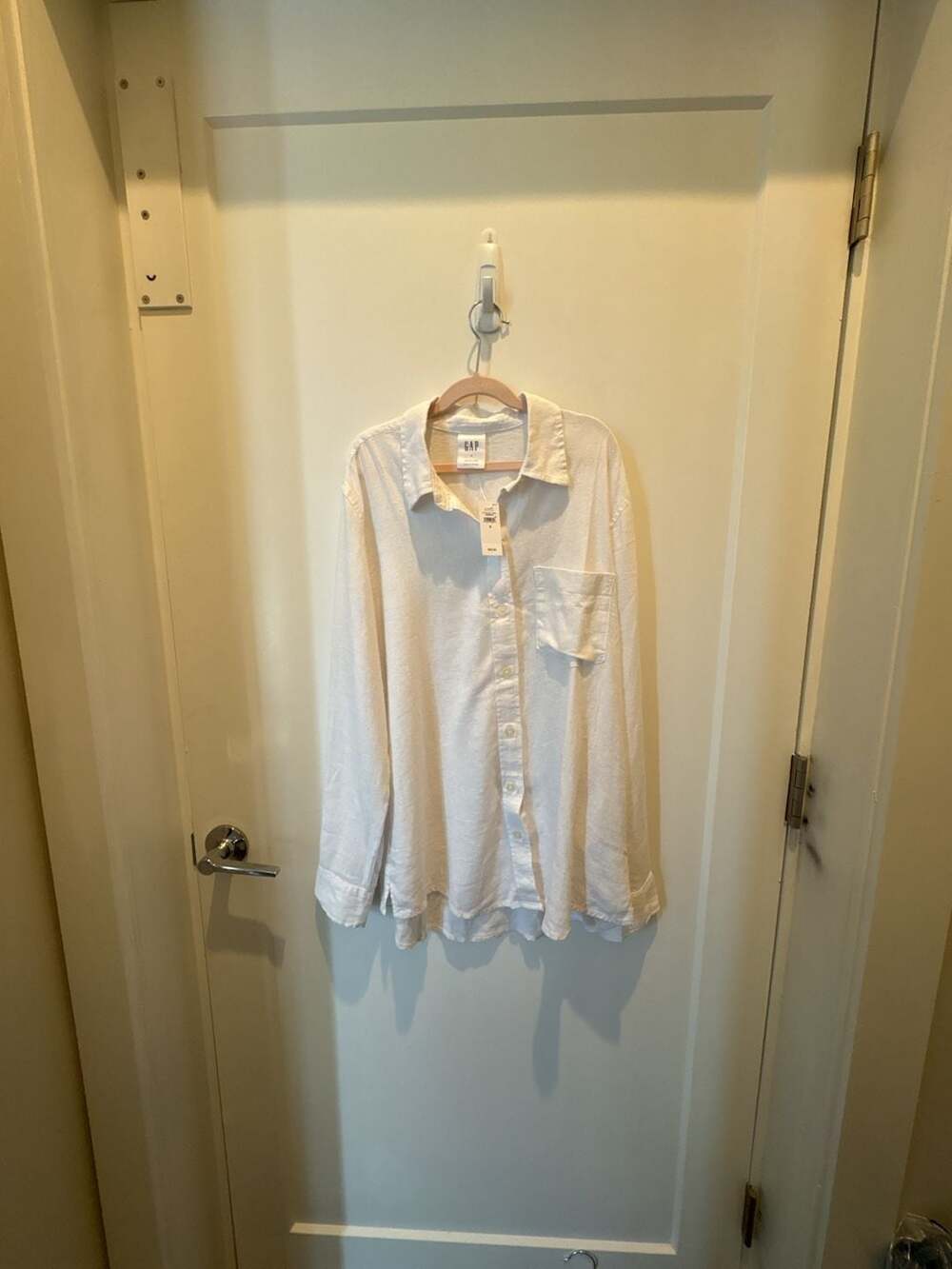 Gap The Easy Shirt White Long Sleeve Button Down Size S